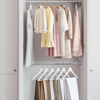 Hanging Closet Rod, 17-28In Width and Up to 32In Height Closet Extender