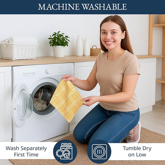 LANE LINEN Cotton Kitchen Towels Set, Quick-Drying Dish Towels