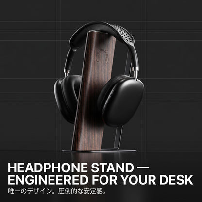 Gunking Headphone Stand with Floating Arc Design — Sculptural Desk Headset Holder for Gaming & Office, Universal Fit for Sony, Bose, AirPods Max & More