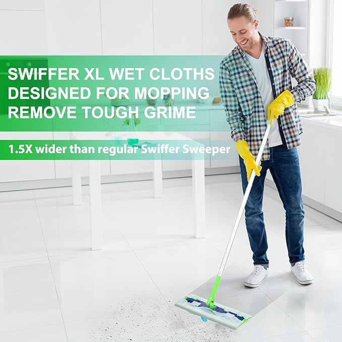 20 Count XL Wet Mopping Cloths for Swiffer Sweeper XL Mop