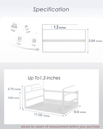 Nxconsu 2Pack Under Shelf Storage Basket Organizer Hanging Holder