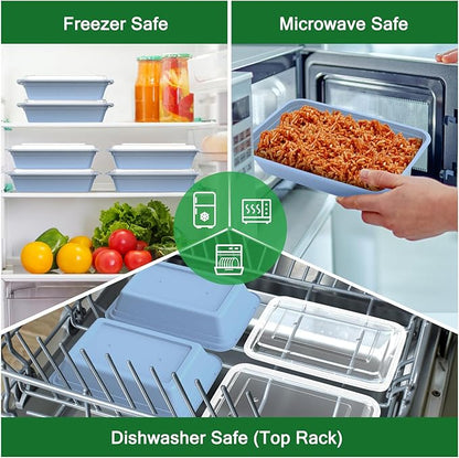 50 Pack 32 oz Meal Prep Containers Reusable