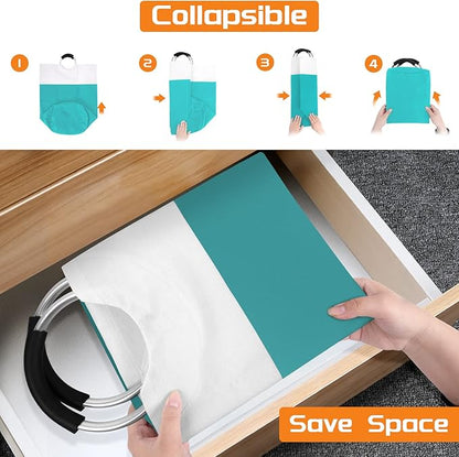 BlissTotes 75L Laundry Basket, Freestanding Laundry Hamper, Collapsible Dirty