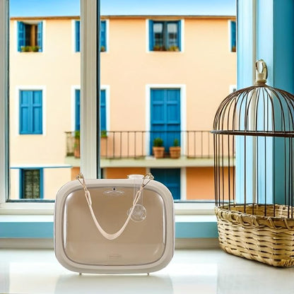 UPKOCH Portable Parrot Travel Cage and Small Bird Carrier Bag with Handle, Breathable Lightweight Outdoor Bird Carrier for Parakeets, Cockatiels, and Lovebirds