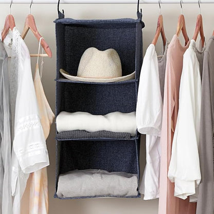 Household Essentials Hanging Cotton Blend Closet Organizer