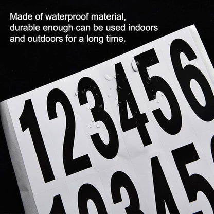 10 Sheets Mailbox Numbers and Letters Stickers for Outside Stick on Black Vinyl Alphabet Number Decals Sticky for Home Business Apartment Address Window Door Car Truck(2 x 1 Inch)