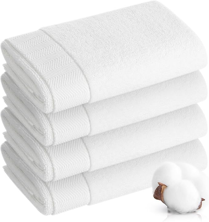 Hand Towel - 100% Cotton White Towels