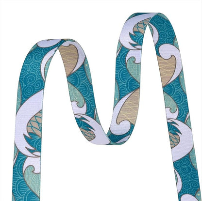 MarukoPet Dog Collar, Adjustable for Small Medium Large Dogs Puppy, Cute Design with Bohemia Floral Tribal Geometric Patterns Boys Girls Dog Collar(Sea Wave-M)