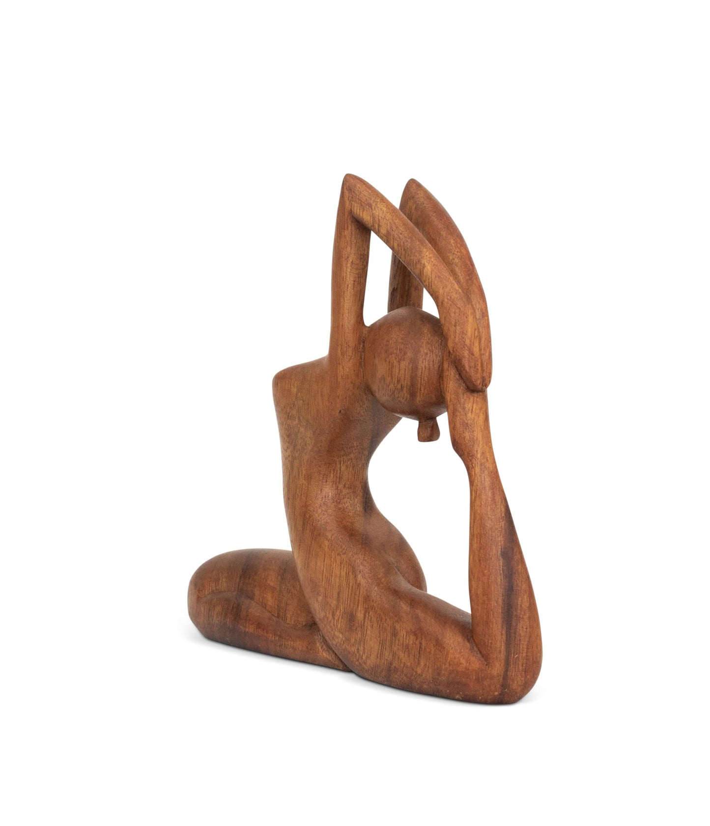 G6 Collection 8" Wooden Handmade Yoga Statue, Yoga Meditation Room Decor, Yoga Decorations for Home, Gift for Yoga Lover, Zen Gift Ideas, Figurine Office Studio Sculpture Yogi, One-Legged King Pigeon