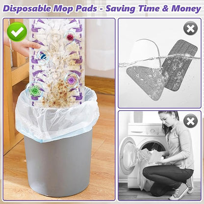 Mop Pads Refills for Swiffer Power Mop: 30 Pcs Wet Dry Disposable Pad for