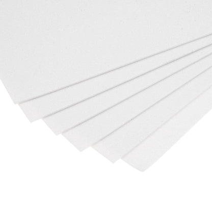 uxcell White Glitter EVA Foam Sheets 11 x 8 Inch 2mm Thick for Crafts DIY Projects 24 Pcs