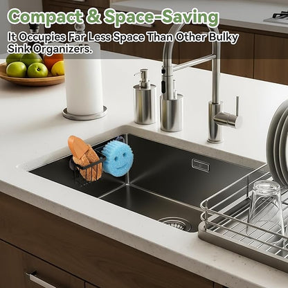 Sponge Holder for Kitchen Sink, Sponge Caddy for Scrub Daddy / Scrub Mommy