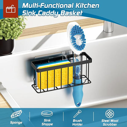 Sponge Holder for Kitchen Sink, Sink Caddy Organizer