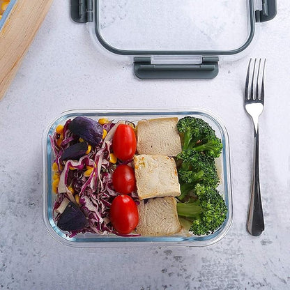 M MCIRCO 10-Pack, 22 Oz Glass Meal Prep Containers, Glass Food Storage