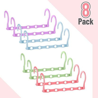 Mr. Pen- Space Saving Hangers for Clothes, Playful Pop Colors, Plastic Multi