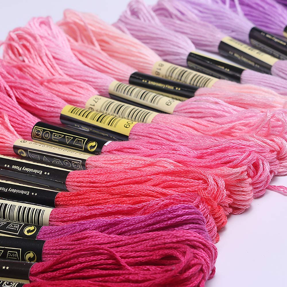 Embroidery Thread Floss 140 Colors Friendship Bracelet String Making Bracelets Cross Stitch Kit Supplies Thin Yarn Sewing Patterns Cotton Strings Crochet Braces Wrap Colored Rainbow Crafts