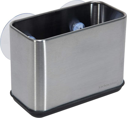 Kitchen Details Cup Sponge Holder/Basket, Space-Saving, in Stainless Steel