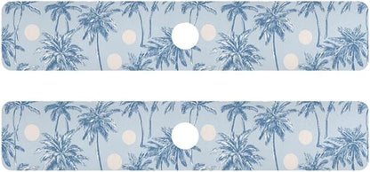 Kitchen Sink Splash Guard 2 PCS 30 Inch Sink Faucet Mat Splash Guard