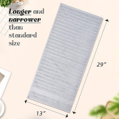 Jacquotha Light Grey Face Towels Set of 2 Ribbed