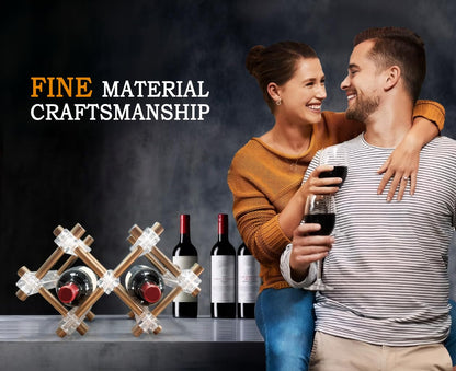 MAUYAR Countertop Bar Liquor Wine Bottle Holder Display Shelf, Wine Rack Organizer Storage Pantry Cabinet for Kitchen Decor