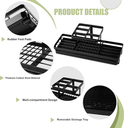 Toothbrush Holders for Bathrooms, Carbon Steel Tooth Brushing Holder Electric