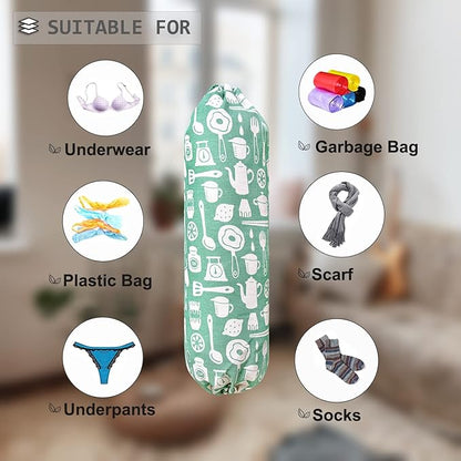 Plastic Bag Holder, Wall Mount Plastic Bag Organizer, Shopping Bags Carrier