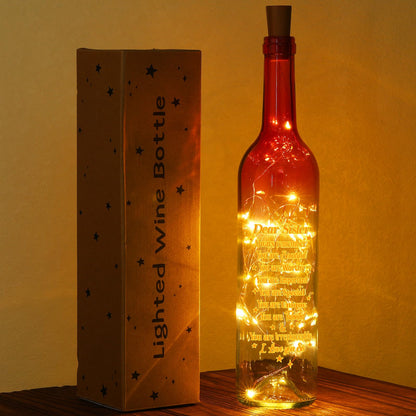 Umigy Best Sister Gifts for Women Wine Bottle Lights with Cork Gifts from Sisters Light up Lamp Decor Mini Fairy LED Glass Waterproof Liquor Bottle Light for Wedding Home Birthday Holiday Party Decor
