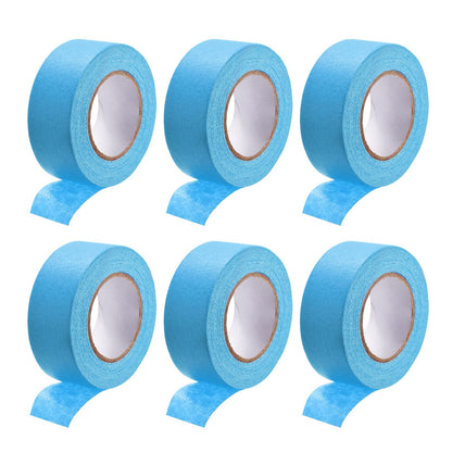 DMiotech 6Pcs 1 inch x 21 Yards Masking Tape Painters Tape Rolls for Crafts, Labeling, DIY Decorative Light Blue