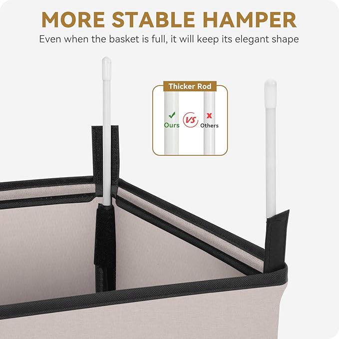 SOLEDI Slim Laundry Hamper