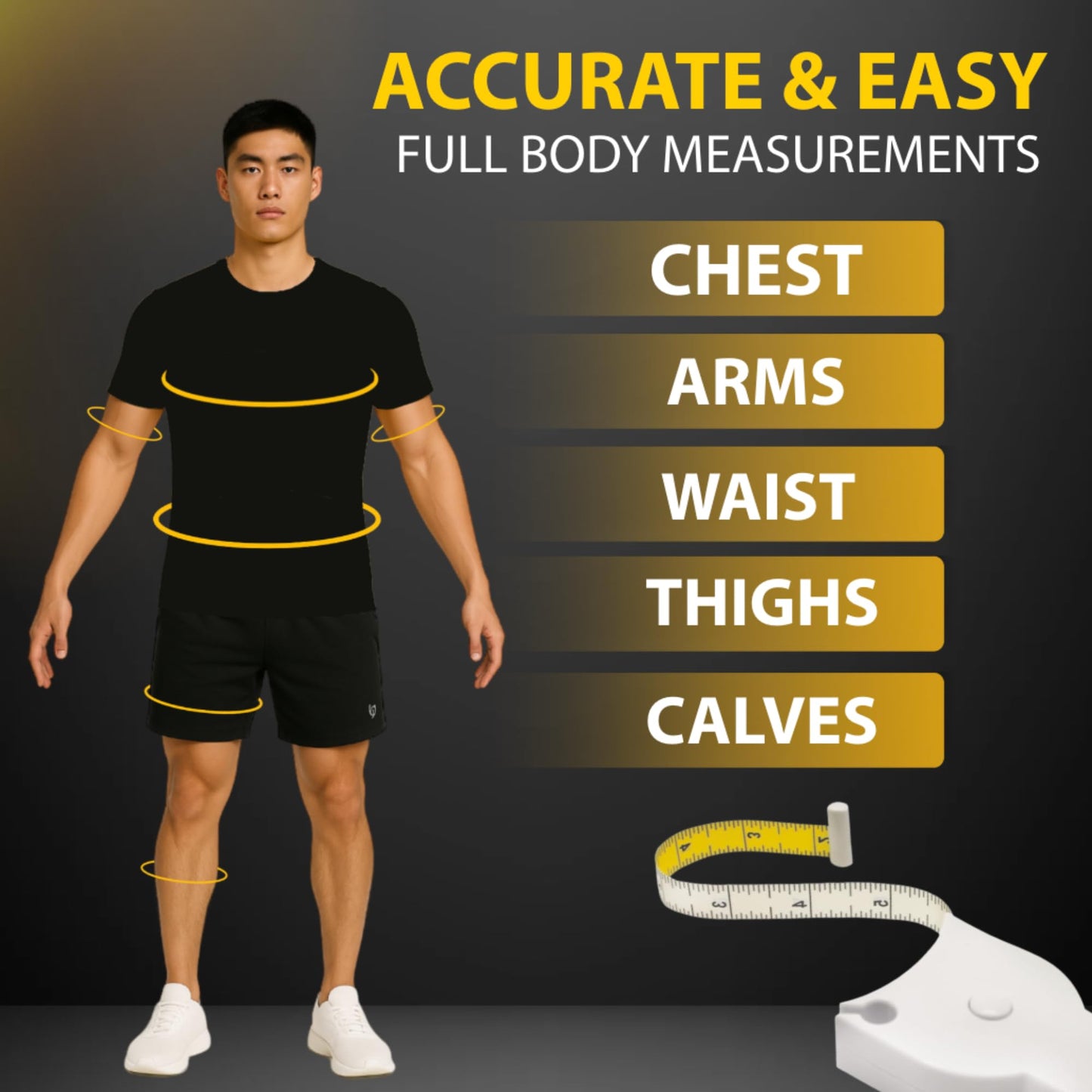Perfect Body Tape Measure - 80 Inch Automatic Telescopic Tape Measure - Retractable Measuring Tape for Body: Waist, Hip, Bust, Arms, and More (Green - 80 inch)
