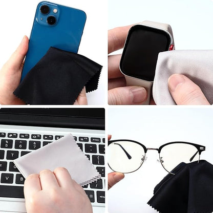 Vemiss 6 Pack Microfiber Glasses Cleaning Cloth, Wipes Lens Eyeglasses & Screens