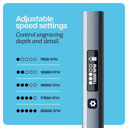 EtchMate Engraving Pen for Metal, Wood, Glass, Plastic & All Materials - Cool Birthday Gift Ideas - Engraver Pen Tool - Teen Boy Gifts - Unique Gifts for Women, Teenage Girl - Craft Kits for Adults