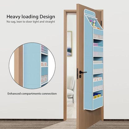 Univivi 6-Shelf Over Door Hanging Organizer Fabric Baby Door Storage