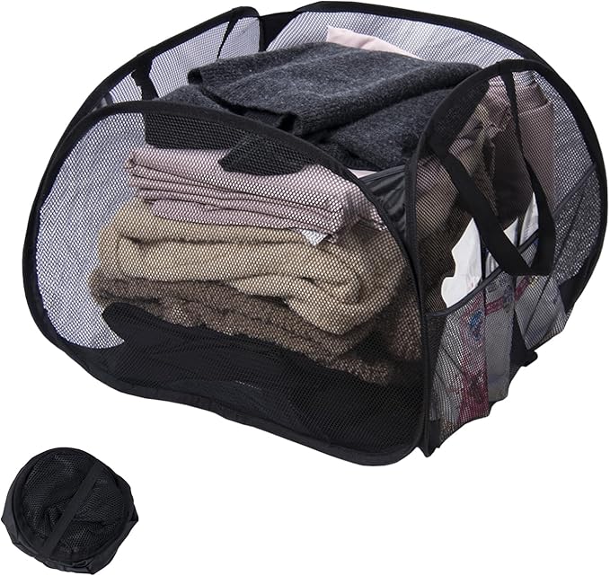 Collapsible Laundry Basket, 90L Foldable Pop-up Laundry Hamper