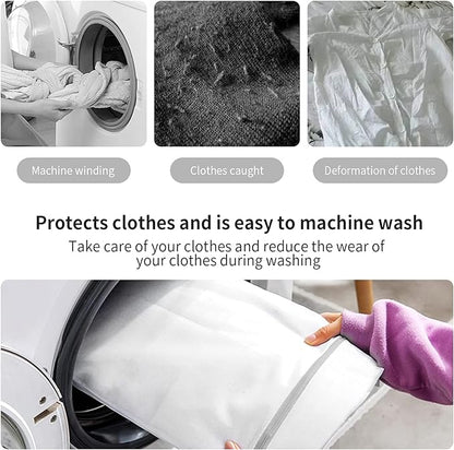 3 Pack Large Mesh Laundry Bags by MDSXO- Fine Durable Lingerie Delicates Bag