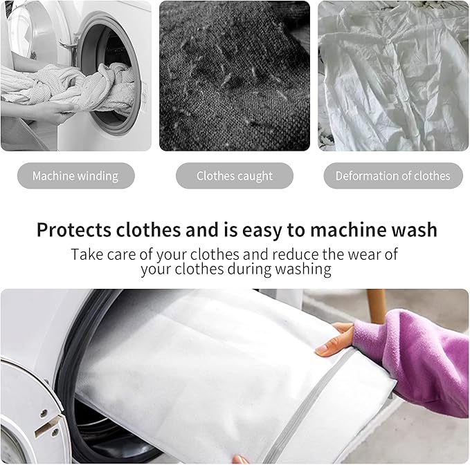 3 Pack Mesh Laundry Bags Medium by MDSXO- Fine Durable Lingerie Delicates Bag