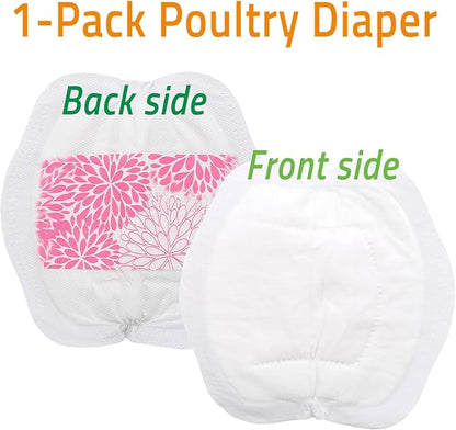 Adjustable Chicken Harness Diaper (5.4ft Leash) – Breathable & Washable Secure Training for Hens, Ducks & Chicks | Outdoor Walking & Discipline Solution,Black