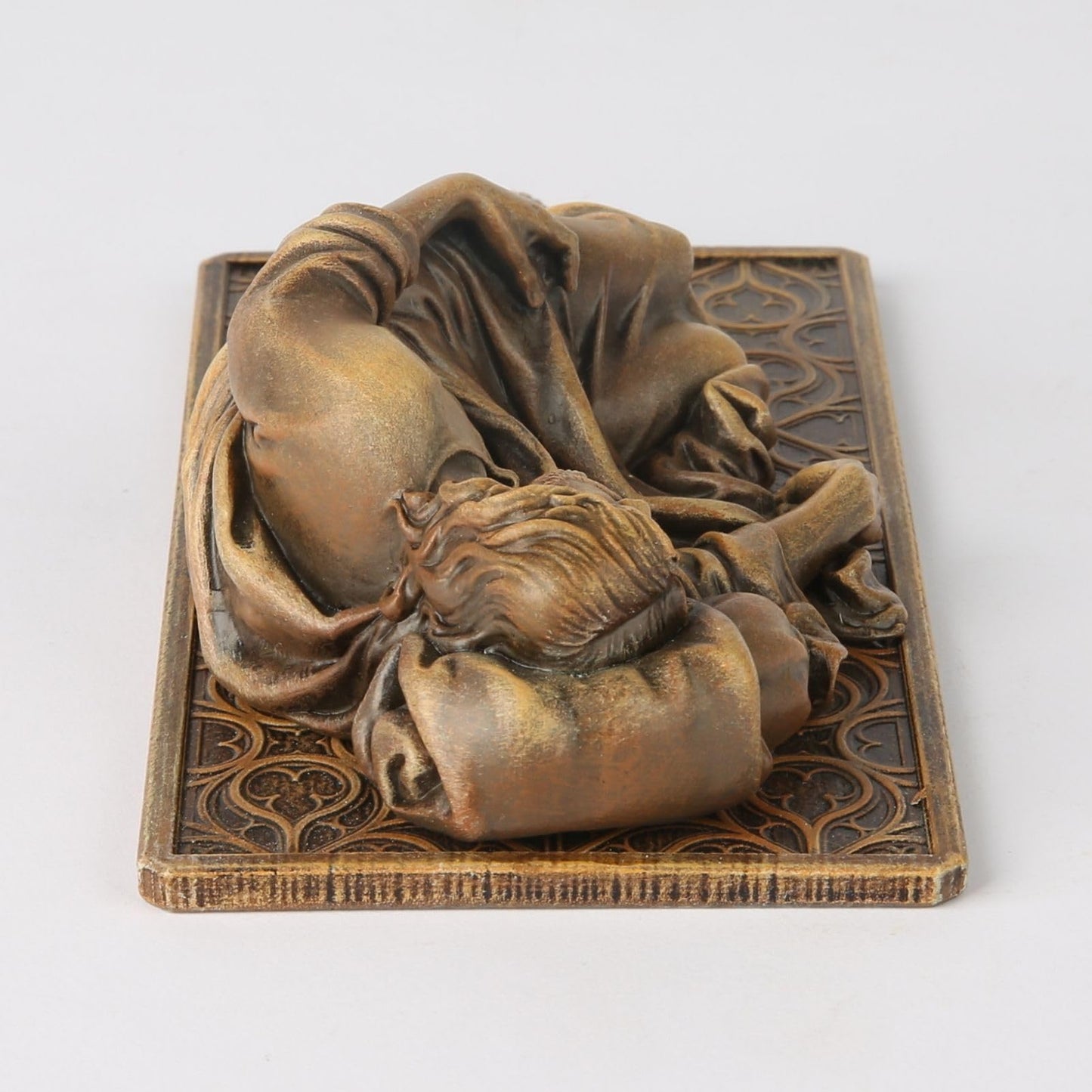 BC Catholic Sleeping St. Joseph Statue, Patron Saint Figure Housewarming Gift, Devout Home Décor, 6" L, Renaissance Sculpture Handmade by Buildclassic