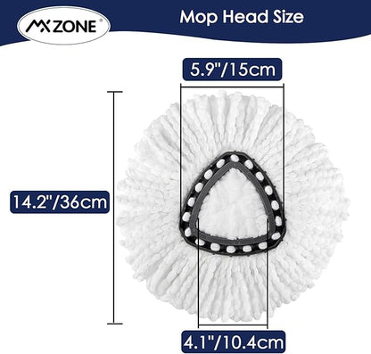 Microfiber Mop Head Refill for Ocedar Spin EasyWring Mop Replacement Head