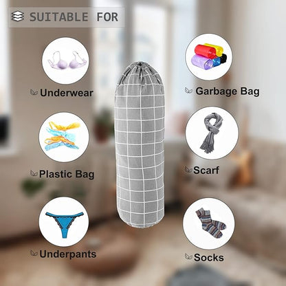 SYIPO Plastic Bag Holder, Wall Mount Organizer, Shopping Bags Carrier, Washable