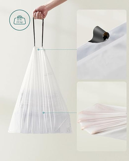 SONGMICS Trash Bags for 12-14.5 Gallon Trash Cans, Pre-Separated, Liner Code