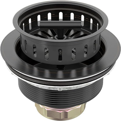 BOTEMY B9171 Bronze Kitchen Sink Drain Kit 3 1/2 Sink Strainer