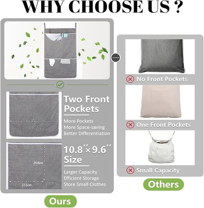 XL Hanging Laundry Hamper Bag, Door Hanging Hamper