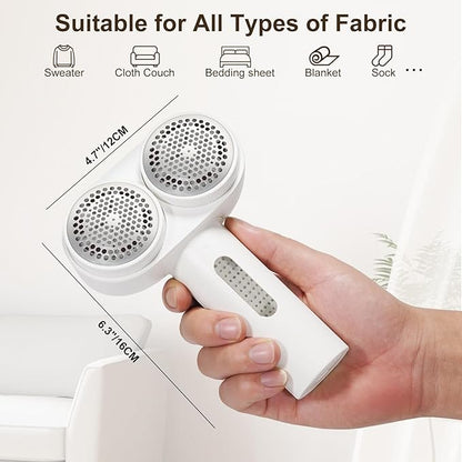 Fabric Shaver, Handzee Electric Lint Shaver, Dual Motor Sweater Shaver