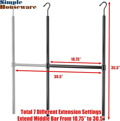 Simple Houseware Adjustable Closet Hanging Rod