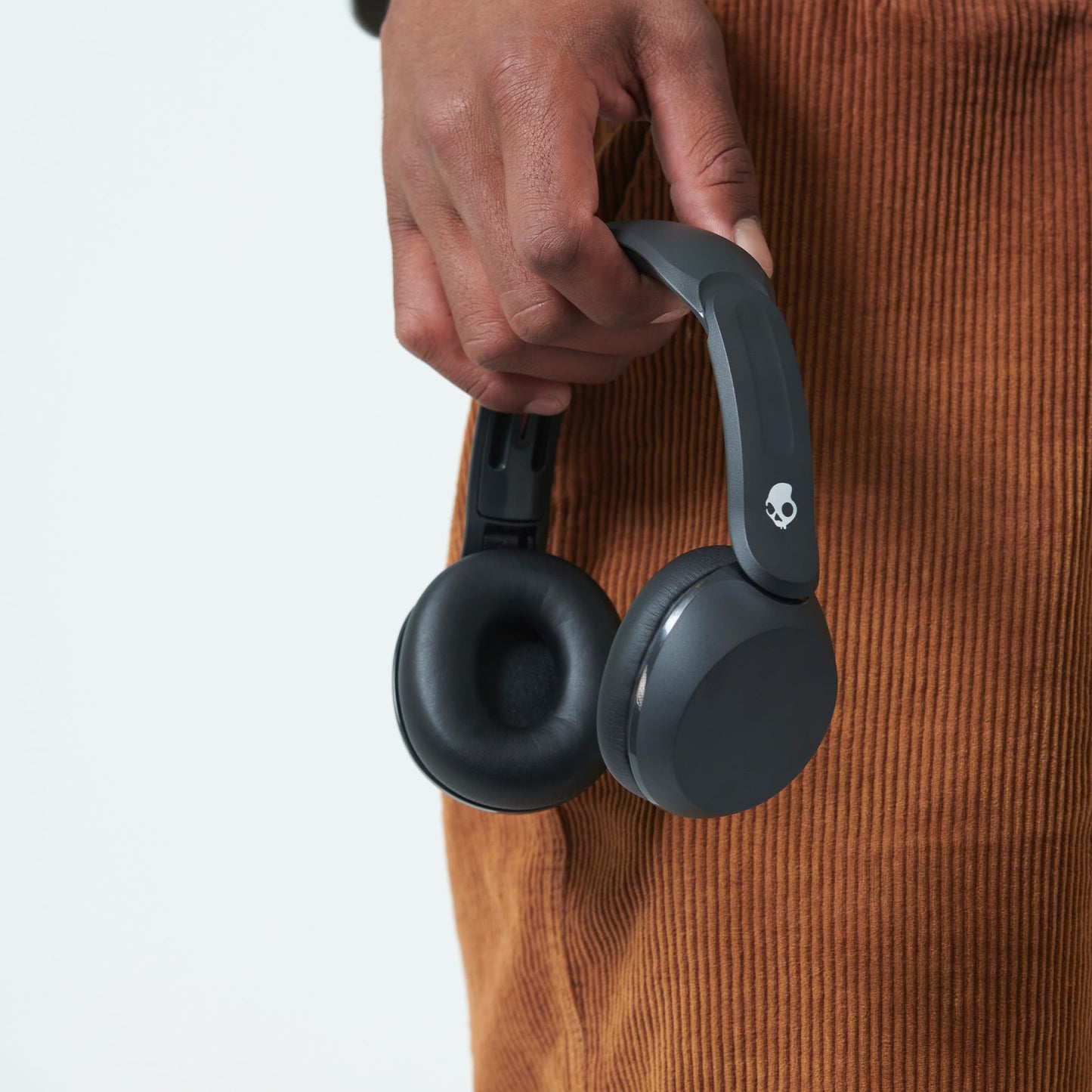 Skullcandy Icon 180 Wireless On-Ear Bluetooth Headphones, Up to 50 Hours Battery, Lightweight and Travel Ready, Secure Fit, Sweat and Water Resistant, Microphone iPhone Android - True Black
