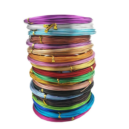 Inspirelle 20 Colors Aluminum Craft Wire Bendable Metal Wire for Jewelry Craft Making, 10M Each Color (18 Guage (1.0mm))