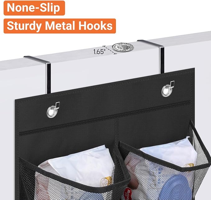 KIMBORA 2 Packs Narrow Over the Door/Wall Shoe Organizer, Small Hanging Shoe