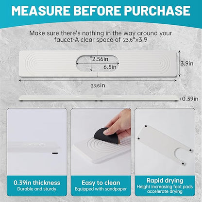 Stone Faucet Mat for Kitchen Sink