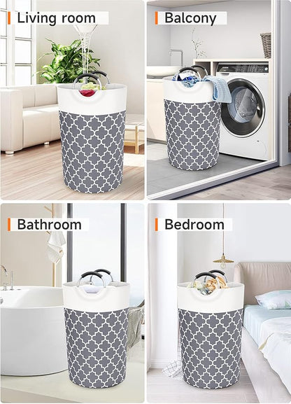 Large Laundry Basket Laundry Hamper Bag Washing Bin Clothes Bag Collapsible Tall